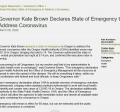 State of Emergency - State of Oregon - Governor Brown