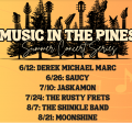 Music in the Pines Concert Series Schedule Summer 2025