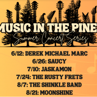Music in the Pines Concert Series Schedule Summer 2025