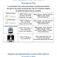 Winter Warming Centers - English