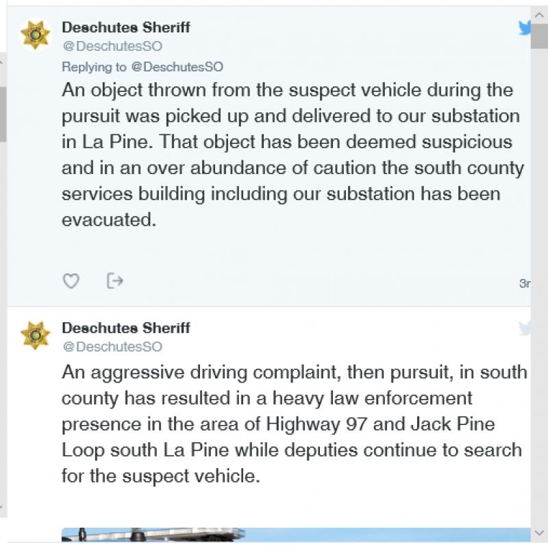 News Alert Police Activity In South La Pine City Of La Pine Oregon