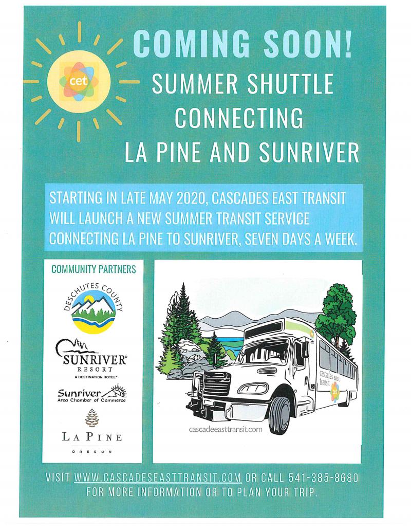 Sunriver Summer Shuttle 